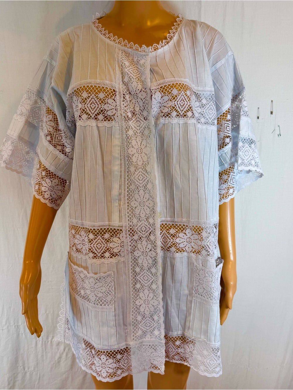 White Lace Panel Women's Top - Brand: